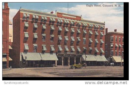 New Hampshire Concord Eagle Hotel Curteich - Concord