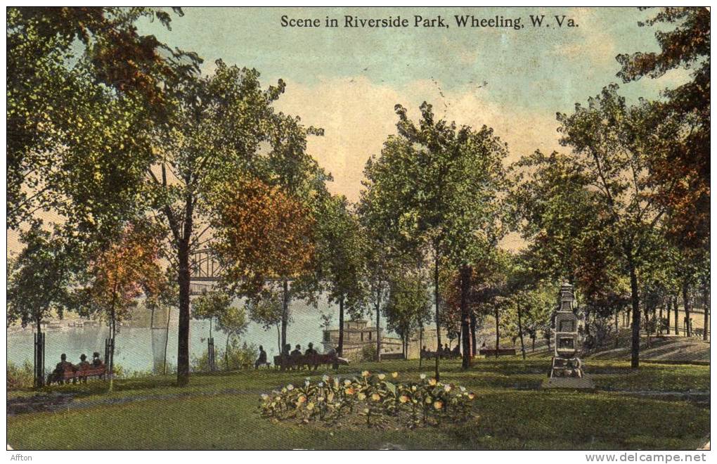 Wheeling WV  1912 Postcard - Wheeling