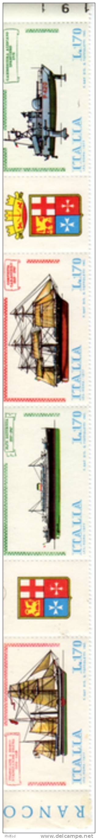 1977 - Bateaux - Blocs De 4 Timbres + Deux Vignettes - 1971-80: Neufs