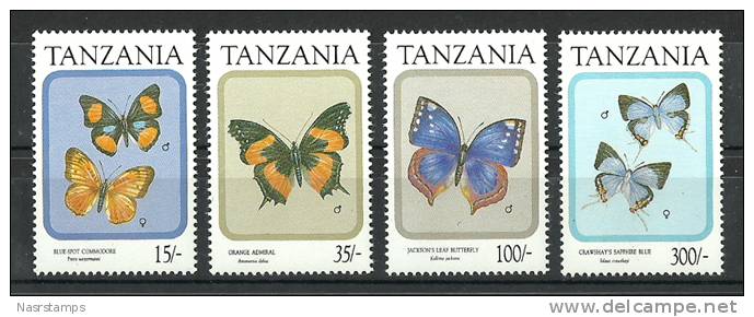 Tanzania - 1991 - ( Butterflies ) - MNH (**) - Tanzania (1964-...)