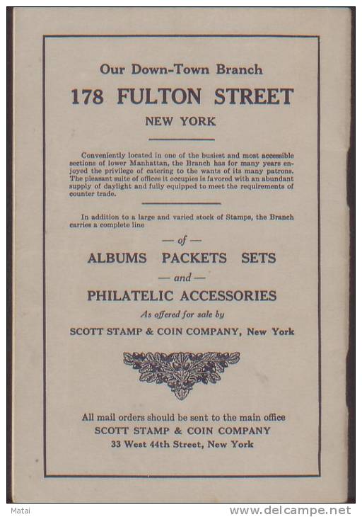 1924 SCOTT FIRST EDITION PRICE LIST,ORIGINAL AT EXCELLENT CONDITION - Andere & Zonder Classificatie