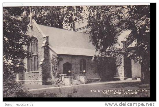 Vermont Bennington The St Peters Episcopal Church Collotype - Bennington