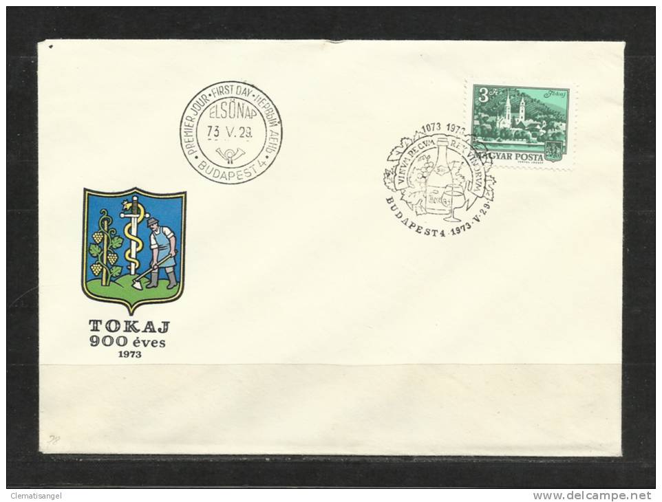 TOP!! UNGARN * WEINBAU IN TOKAJ * GESTEMPELT * 1973 **!! - Lettres & Documents