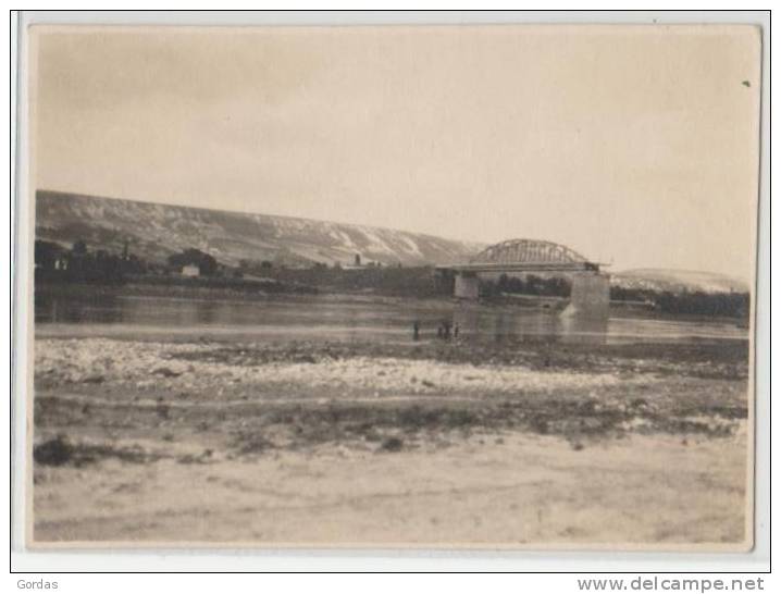 Moldova - Bessarabia - Rezina - 1930 - Podul Peste Nistru - Destroyed Bridge - Photo 110x80mm - Moldova
