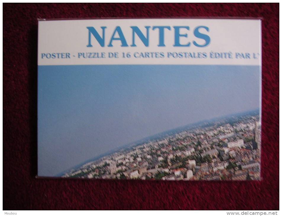 16 Carte - Puzzle - Panorama De Nantes - Nantes