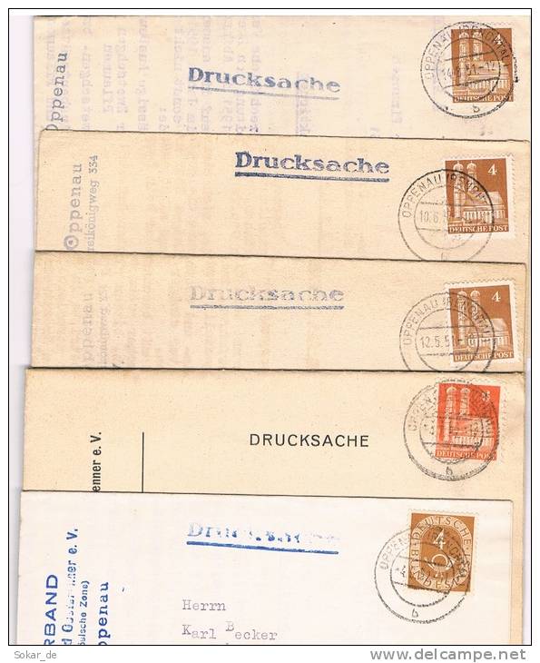 13 Briefe Drucksachen Oppenau Verband Badischer Klein- Und Obstbrenner 1948 - 1952 - Autres & Non Classés