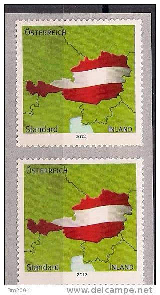 2012 Austria Mi. 3005I** MNH  With No.    First Edition Austria Maps - Ungebraucht