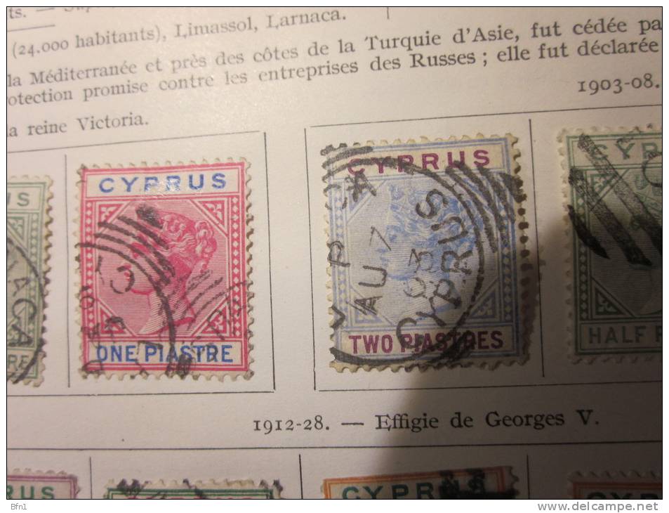 COLLECTION TIMBRES  OBLITERES CHYPRE   DEBUT 1881 VOIR PHOTOS - Chipre (...-1960)