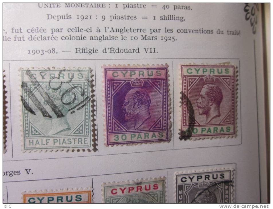 COLLECTION TIMBRES  OBLITERES CHYPRE   DEBUT 1881 VOIR PHOTOS - Chipre (...-1960)