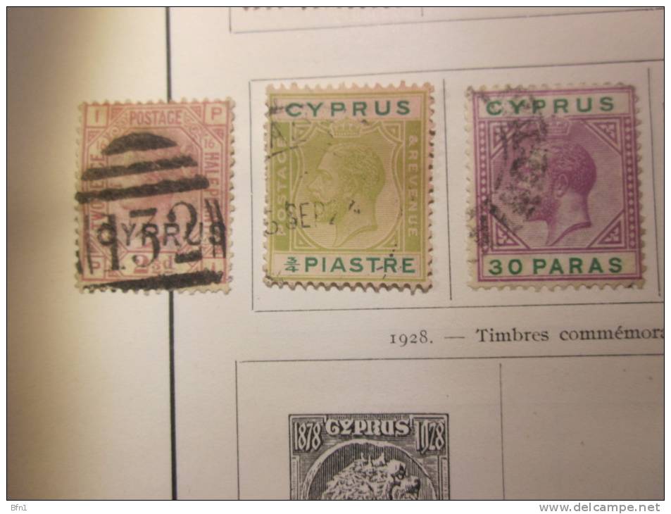 COLLECTION TIMBRES  OBLITERES CHYPRE   DEBUT 1881 VOIR PHOTOS - Chipre (...-1960)