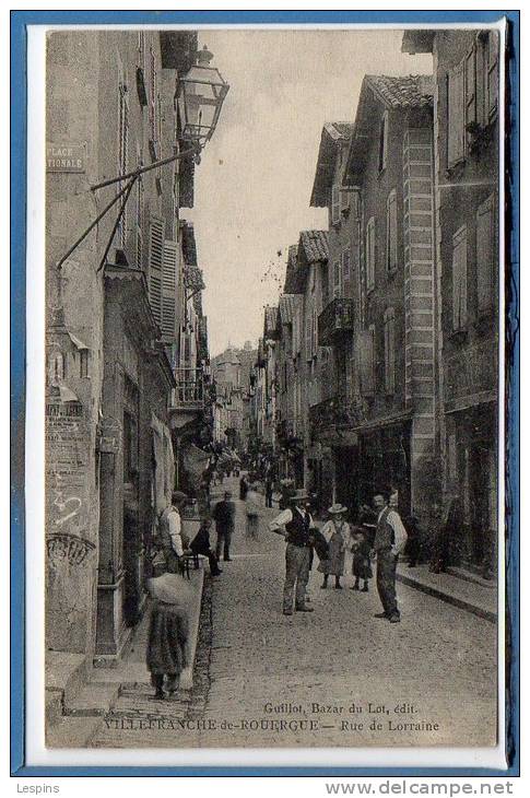 12 - VILLEFRANCHE De ROUERGUE -- Rue De Lorraine - Villefranche De Rouergue