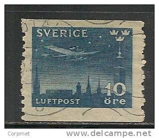 SWEDEN - 1930 - POSTE AERIENNE - Yvert # A4 - USED - Oblitérés