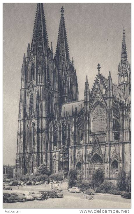 ALTE POSTKARTE KÖLN DOM Autos Auto Cars Car Koeln Coeln Cöln Cologne Photo Hans Hartz Cpa Postcard AK Ansichtskarte - Koeln