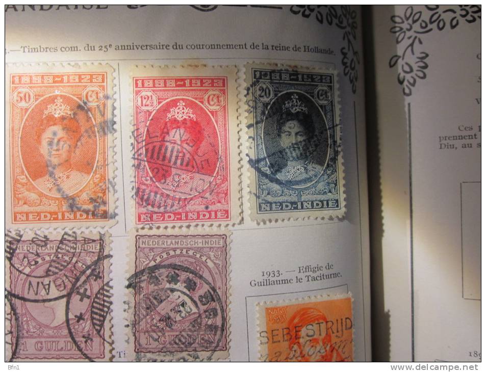 COLLECTION  TIMBRES  INDES NEERLANDAISES DEBUT 1870 VOIR PHOTOS