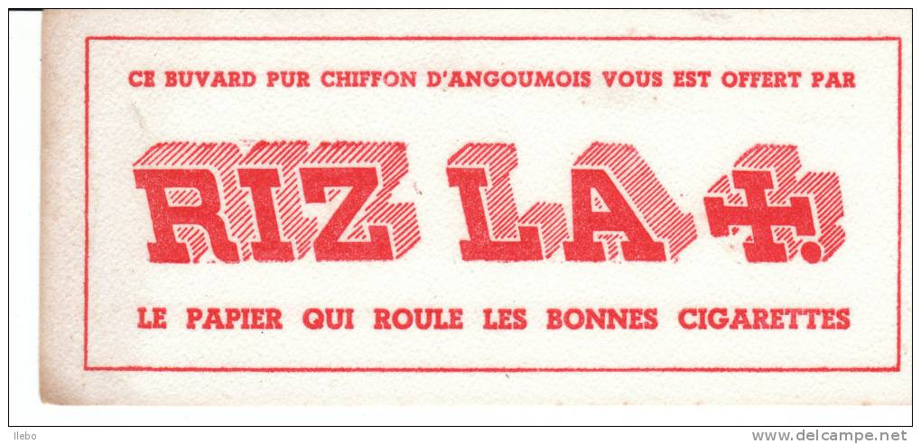 Buvard Pur Chiffon Tabac Riz La + Le Papier Qui Roule Les Bonnes Cigarettes - Tabac & Cigarettes