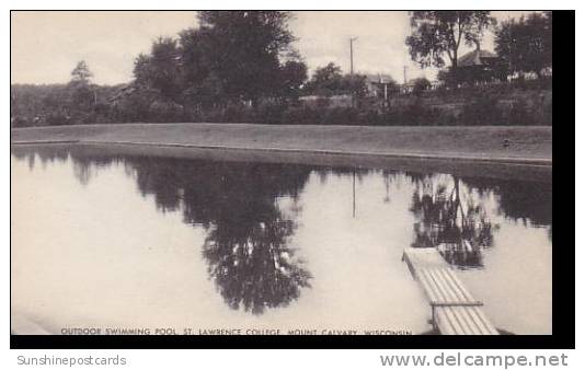 Wisconsin Mount Calvery Outdoor Swimming Pool St. Lawrence College Artvue - Andere & Zonder Classificatie