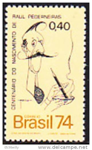 Brasilien 1974, Pederneiras R., Journalist (B.0135) - Unused Stamps