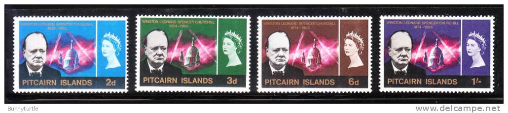 Pitcairn Islands 1966 Churchill Memorial Issue Omnibus MLH - Islas De Pitcairn