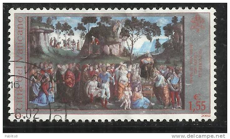 VATICANO VATIKAN VATICAN 2002 CAPPELLA SISTINA RESTAURATA  € 1,55 USED - Usados