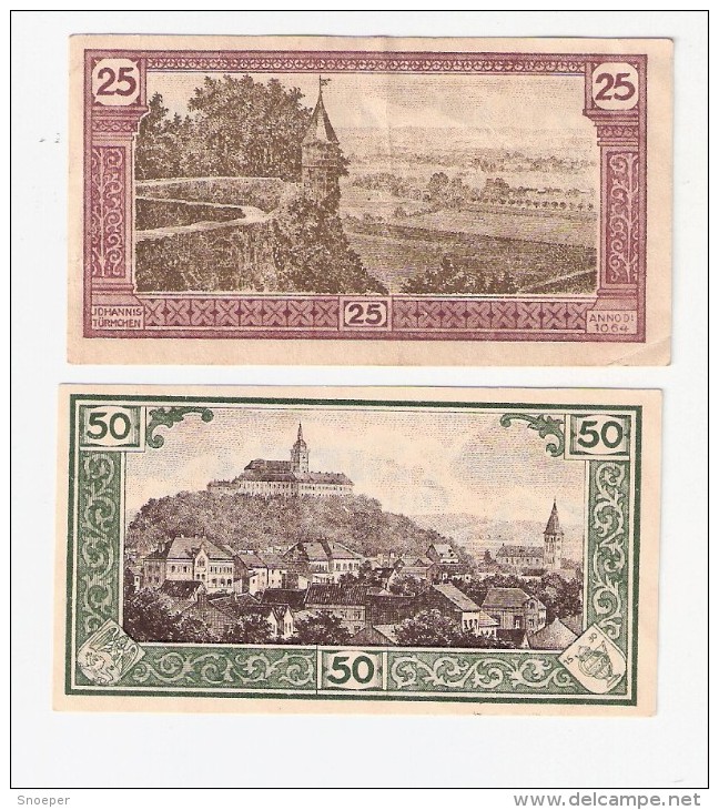 Notgeld Siegeberg  25 +  50 Pf    20/3/1921    1225.3 - [11] Emissions Locales