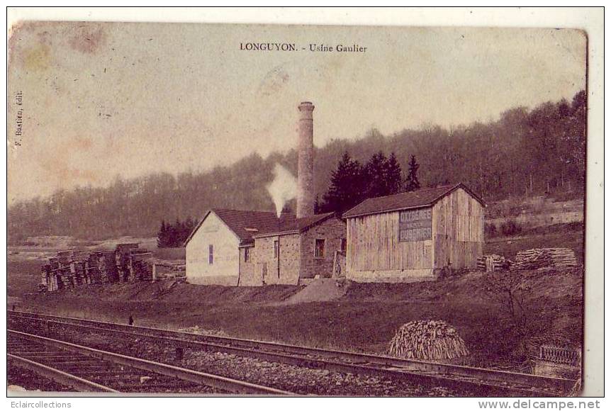 Longuyon  54  Usine  G Aullier (q.q Salissures Et Décollée) - Longuyon