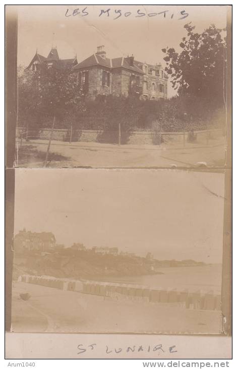 SAINT LUNAIRE : Villa  "Les Myosotis" (1907) - Très Rare Carte Photo - Saint-Lunaire