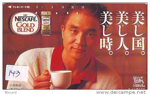 Télécarte Japon * NESTLE  (143) COFFEE * PHONECARD JAPAN * KAFFEE * Telefonkarte * NESCAFEE * - Advertising