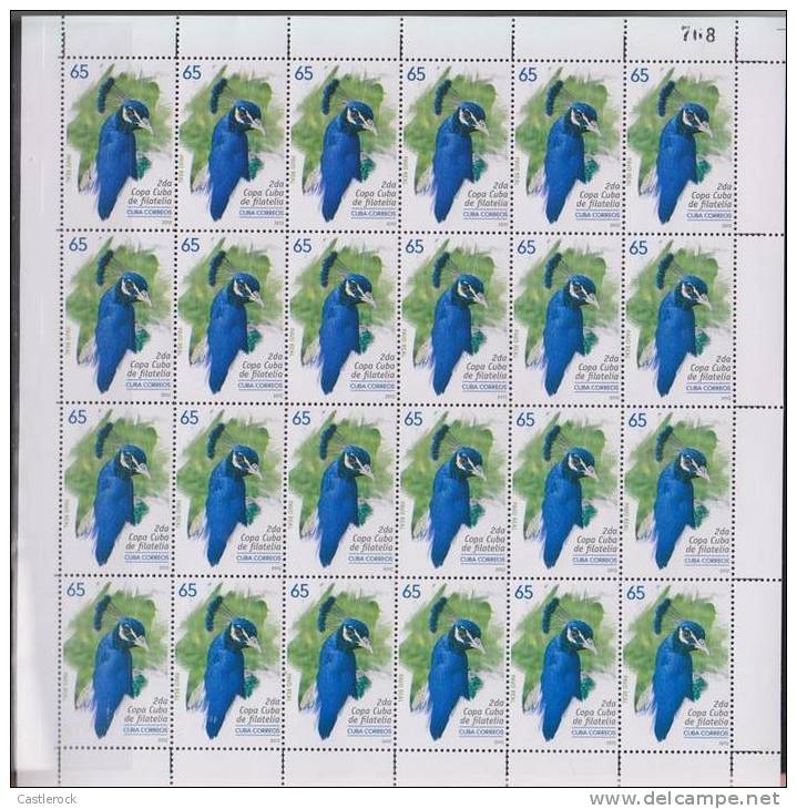 RO)2013 CUBA-CARIBE, FULL SHEETS COPA DE FILATELIA, BIRDS & VALUES AND 24 SOUVENIR SHEETS - Collections, Lots & Series