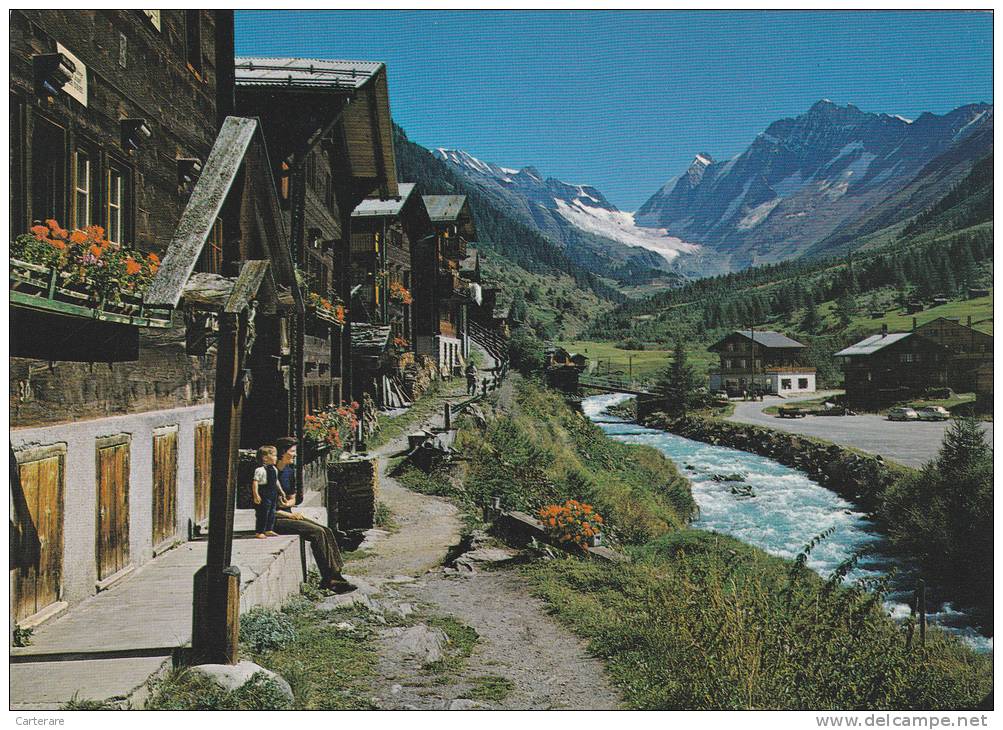 SUISSE,SCHWEIZ,SVIZZERA,SWITZERLAND,HELVETIA,SWISS ,BLATTEN, Il Y A 40 ANS,VALAIS,RAROGNE OCCIDENTAL,LOTSCHENTAL - Blatten