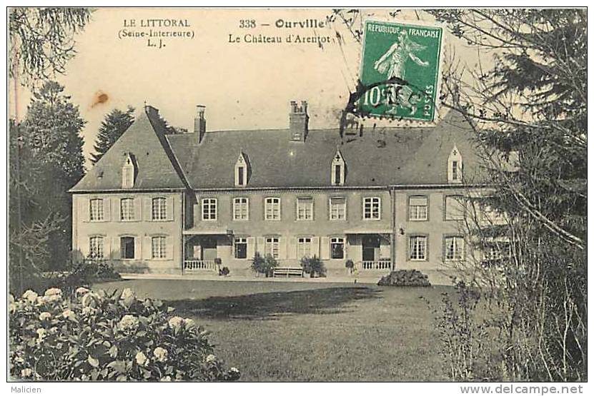 Seine Maritime -ref A1000- Ourville - Le Chateau D Arentot -carte Bon Etat - - Ourville En Caux