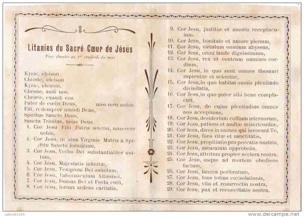 IMAGE PIEUSE Double " Bulletin De La Confrérie Du Très Saint Rosaire Mois Du Sacré Coeur De Jésus " - Echo De St Joseph - Images Religieuses