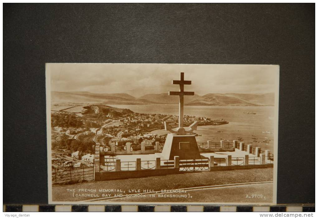 GRANDE BRETAGNE   THE FRENCH MEMORIAL   LYLE HILL  GREENOCK - Renfrewshire