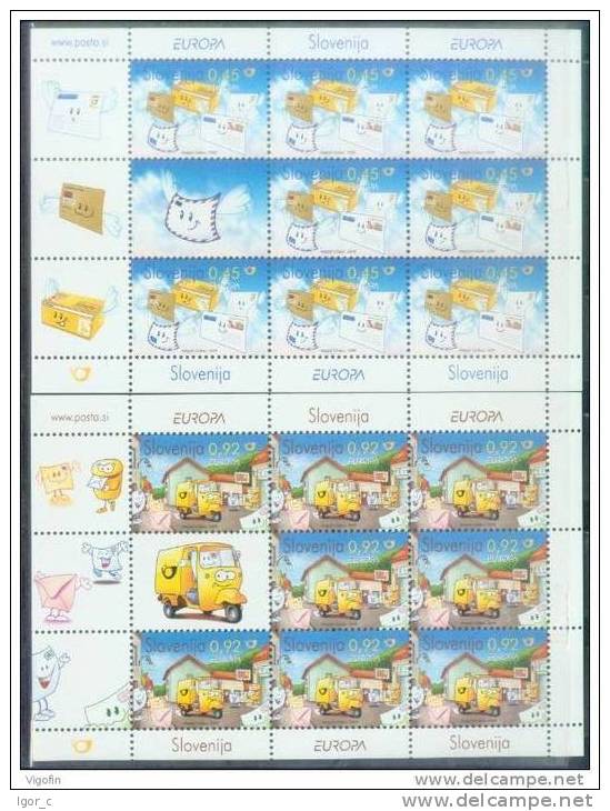 2008 Slovenia Slovenie Slowenien - EUROPA CEPT -  Mi 682-3  - 2 Sheets Of 8 Stamps - 2008