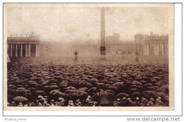 ROMA, CONCILIAZIONE ITALIA VATICANO FOLLA IN PIAZZA S.PIETRO IL 12 FEBBRAIO 1929 - T529 - San Pietro