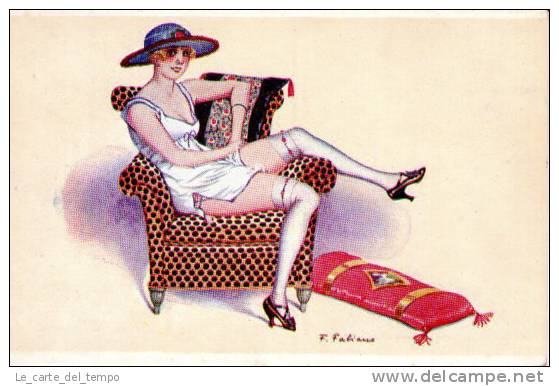 Cartolina Donnina Glamour Erotica FABIANO 1915 Ca. - Fabiano