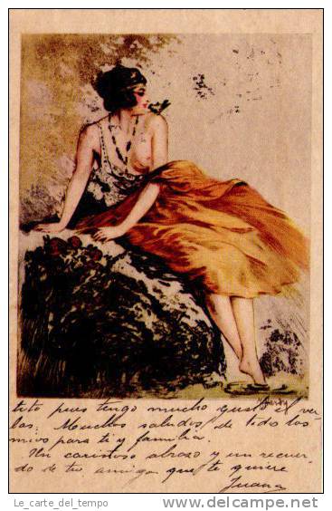 Cartolina Glamour Erotica HARDY Paris-Gravures 1925 - Hardy, Florence