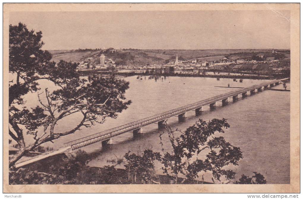 MAINE ET LOIRE CHAMPTOCEAUX OUDON LA LOIRE ET LE PONT PRIS DE LA PIERRE LAURIETTE Editeur F Chapeau - Champtoceaux