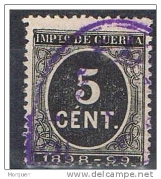 Sello 5 Cts Impuesto Guerra, VARIEDAD Impresion, Num 236 * - Kriegssteuermarken