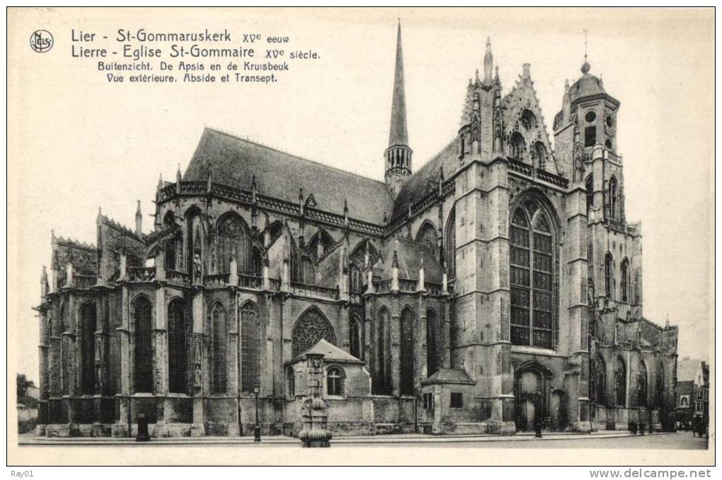 BELGIQUE - ANVERS - LIER - LIERRE - St-Gommaruskerk - Buitenzicht, De Apsis En De Kruisbeuk - Eglise St Grommaire. - Lier