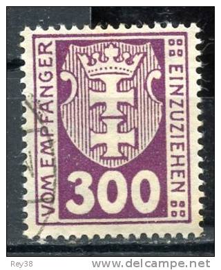 DANTZIG FREE STATE 1921 - Taxe