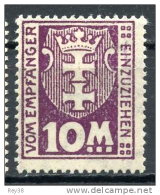 DANTZIG FREE STATE 1923 - Impuestos