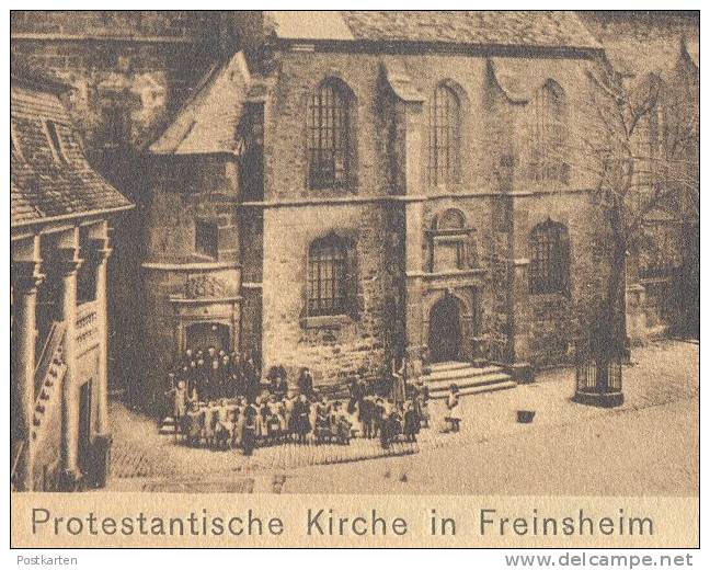 ALTE POSTKARTE FREINSHEIM PROTESTANTISCHE KIRCHE Kinder Children Enfants Church église Ansichtskarte AK Postcard Cpa - Freinsheim