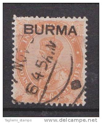 Burma, 1937, SG   6, Used - Birmanie (...-1947)