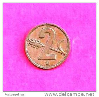 SWITZERLAND 1951, Circulated Coin XF, 2 Rappen, Bronze Km 47, C90.019 - Andere & Zonder Classificatie
