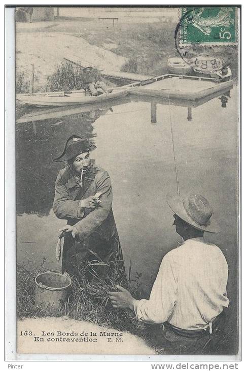 PECHEUR - Les Bords De La Marne - En Contravention - Pêche