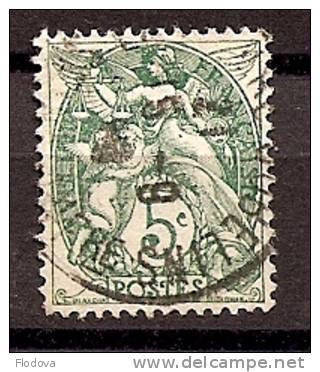 5c Blanc N° 111c  - Type IB Oblitéré - 1900-29 Blanc