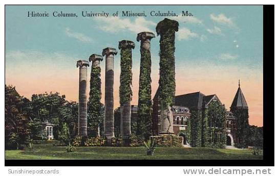 Missouri Columbia University Of Missouri Historic Columns - Columbia