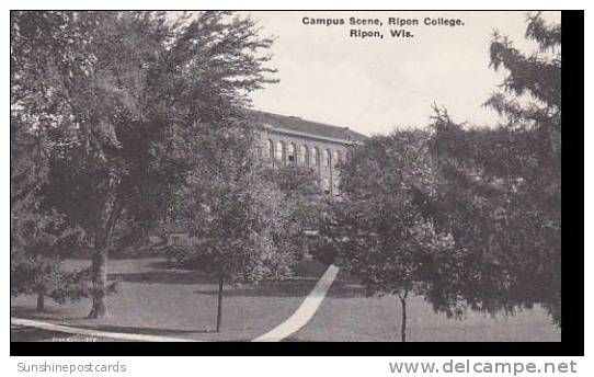 Wisconsin Ripon Campus Scene Ripon College  Albertype - Andere & Zonder Classificatie