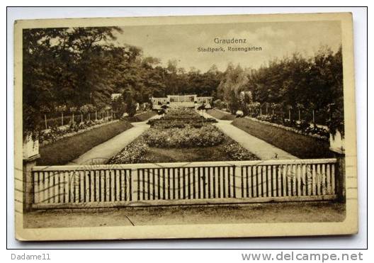 Graudenz Stadtpark Rosengarten - Pommern