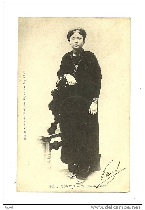 CPA   ANNAM  TONKIN Femme De  HANOÏ  Obl.1904  PAQUEBOT - Autres & Non Classés